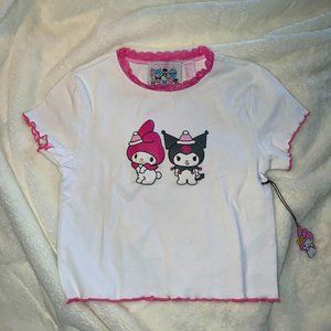 2 Hello Kitty & Friends x Forever 21 Crop T-Shirts, Never Worn w/ Tags